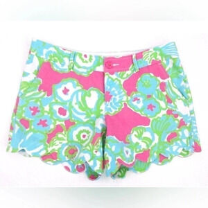 Lilly Pulitzer The Buttercup Short PB Pink A Delicacy Size 0 (A81)